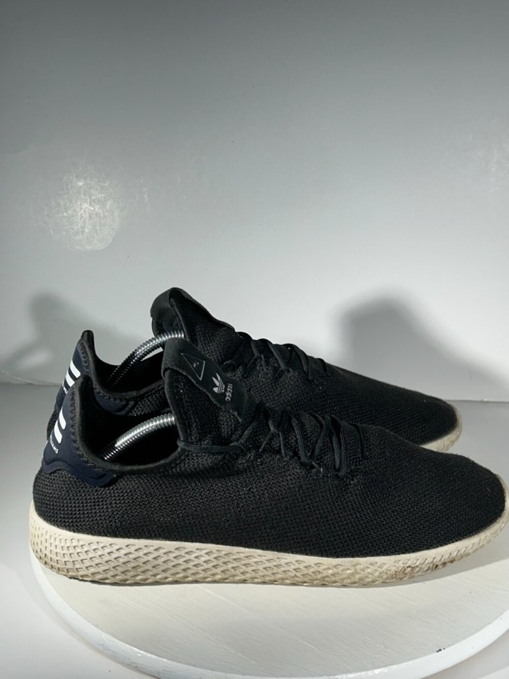 Adidas Pharrell Williams Shoes Mens Size 11 HU Core Black Tennis Sneakers Gym - Picture 5 of 12
